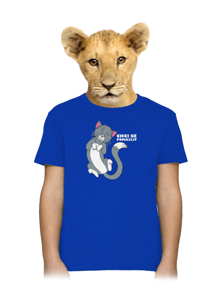Chci se pomazlit dětské tričko Royal Blue