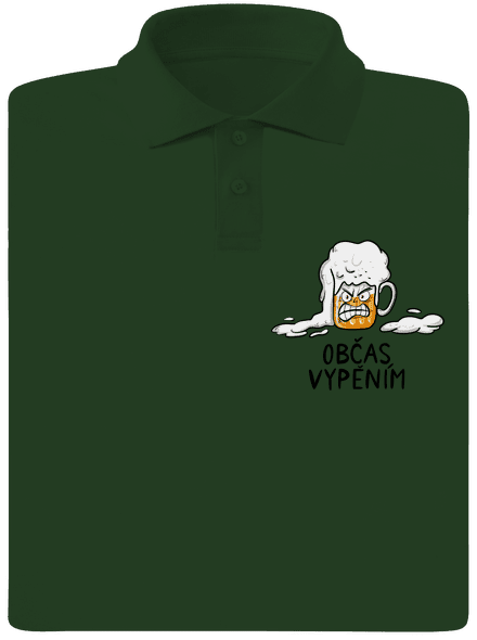 Občas vypěním pánská polokošile Bottle Green Mal