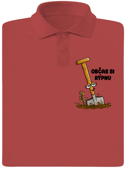 Občas si rýpnu pánská polokošile Burgundy