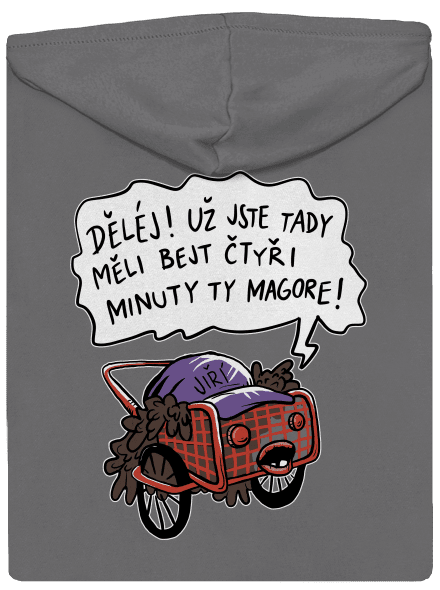 Jiří kára dámská mikina na zip Steel Gray