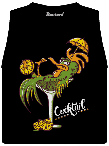 Cocktail dámské tílko volné Black