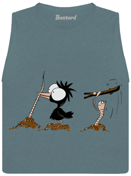 Nesprávný konec dámské tílko volné Heather Deep Teal