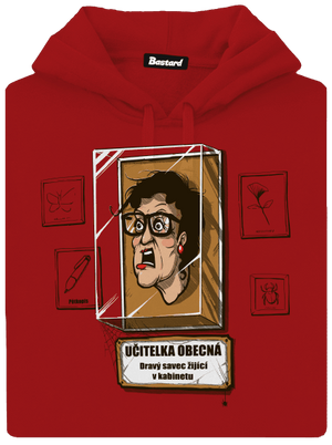 Učitelka obecná dámská mikina klokanka Red Mal