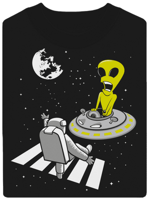 Vesmírný přechod unisex mikina bez kapuce Black