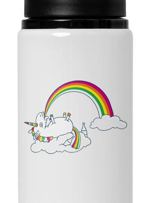 Tajemství duhy lahev na vodu White