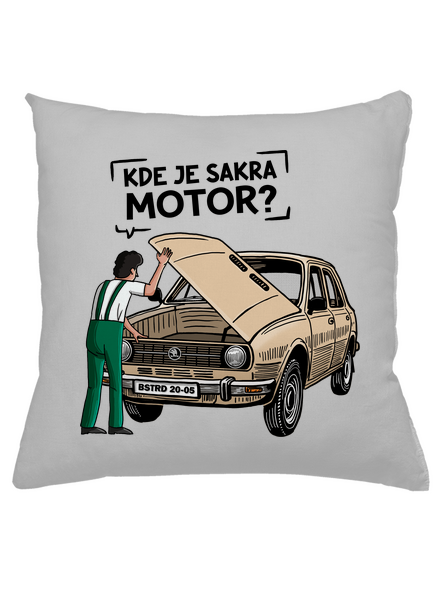 Kde je motor? polštář Pacific Grey