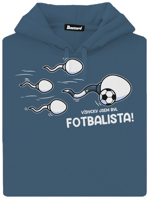 Vždycky jsem byl... dámská mikina klokanka Denim