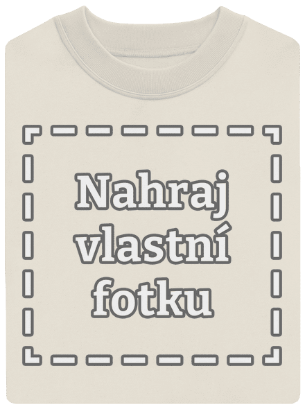 Vlastní potisk unisex mikina bez kapuce Off White
