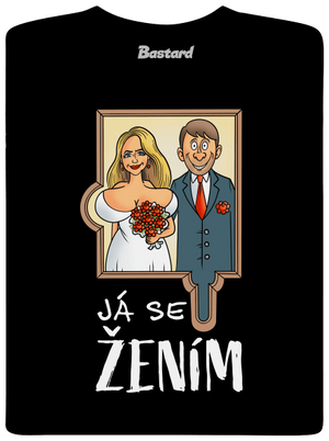 Já se žením/vdávám pánské dlouhý rukáv Black