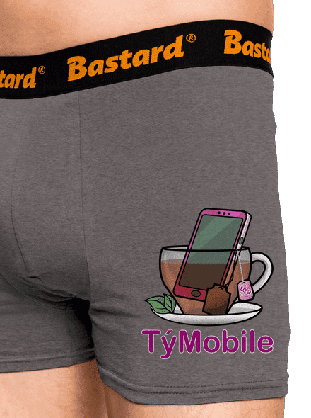TýMobile boxerky Gray Melange