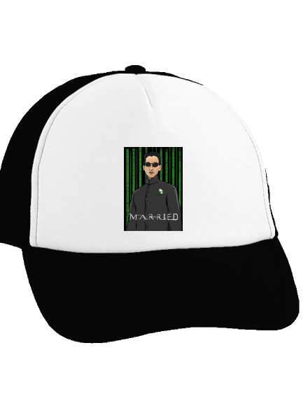 Neoženich kšiltovka truckerka Black cap