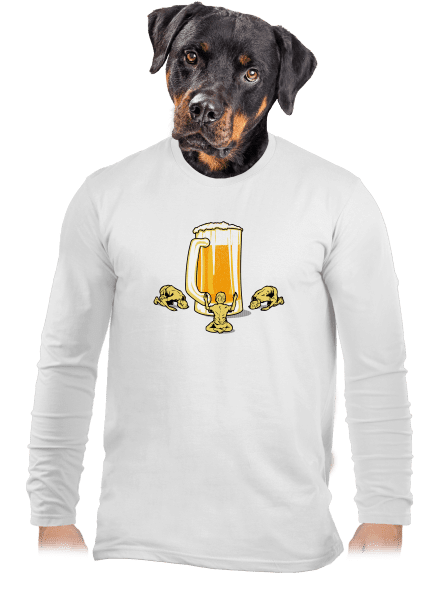 Piviště pánské dlouhý rukáv White