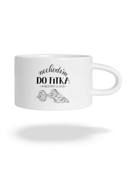B12: Nechodim do fitka hrnek makronka White