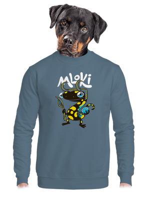 unisex mikina bez kapuce