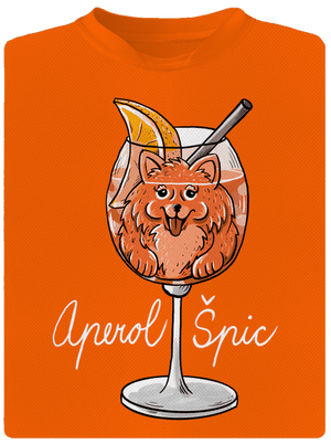 Aperol Špic pánské sportovní tričko Neon Orange
