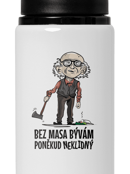 Neklidný bez masa lahev na vodu White