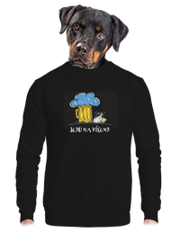 unisex mikina bez kapuce