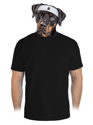 Bez potisku pánské sportovní tričko Black