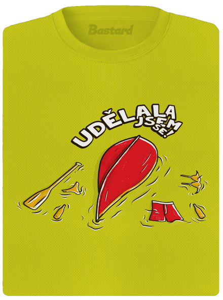 Udělal jsem se dámské sportovní tričko Neon Yellow