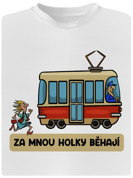 Za mnou holky běhají dětské sportovní tričko White