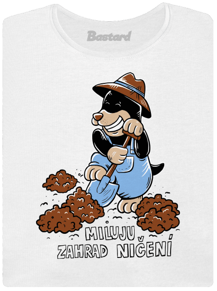 Krtek zahradník dámské tričko White