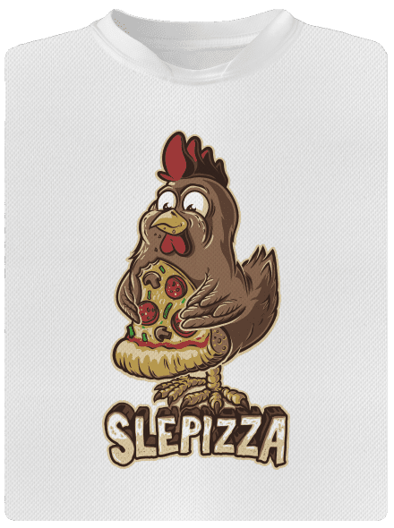Slepizza dětské sportovní tričko White