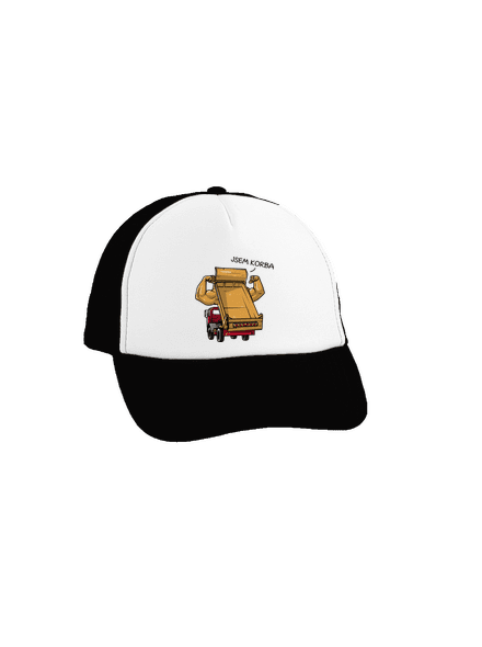 Korba kšiltovka truckerka Black cap