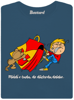 Školák dámské tričko premium Petrol Blue