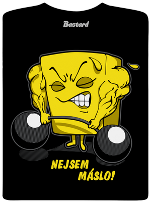 Nejsem máslo pánské tričko Black