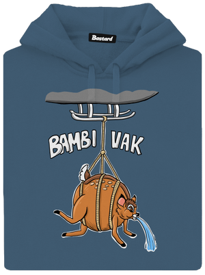 Bambi vak dámská mikina klokanka Denim