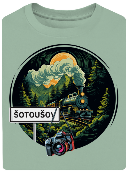 Šotoušov unisex tričko oversized Sage