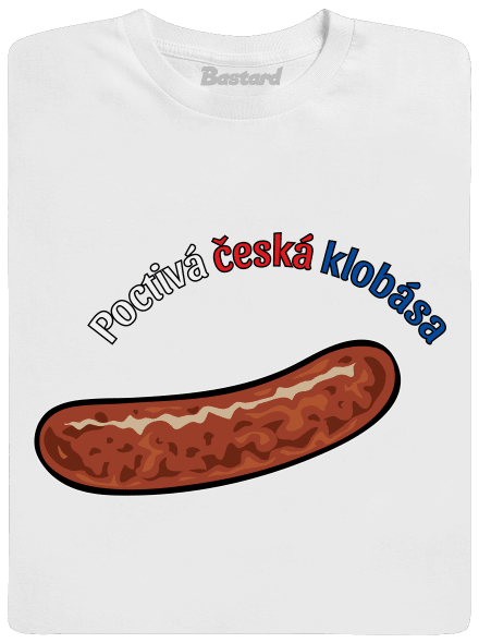 Poctivá buchta a klobása pánské tričko White