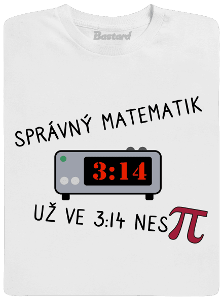 Matematik nespí pánské tričko White