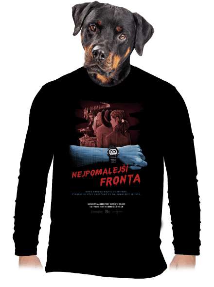 B13: Nejpomalejší fronta pánské dlouhý rukáv Black