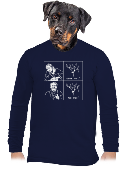 Cimrman: Copak jmelí pánské dlouhý rukáv Navy