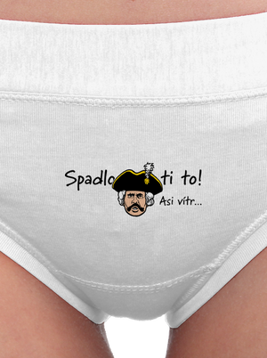 Spadlo ti to dámské kalhotky White