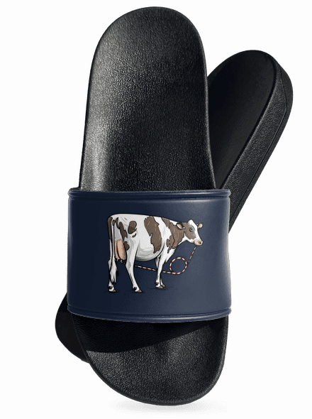 Cow drink pantofle Navy