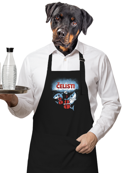 Čelisti zástěra Black