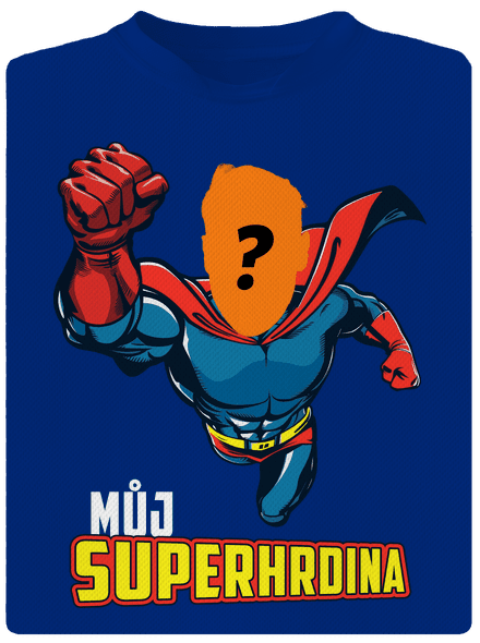 Můj superhrdina pánské sportovní tričko Royal Blue Mal