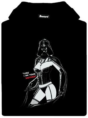 Mrs. Vader dámská mikina klokanka Black