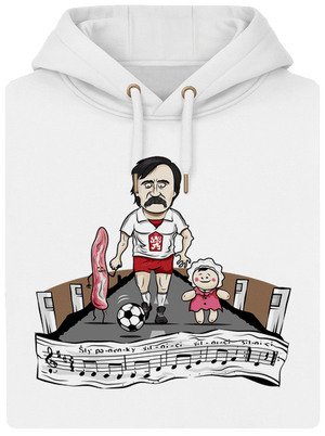 Fotbalová legenda unisex mikina premium Snowwhite