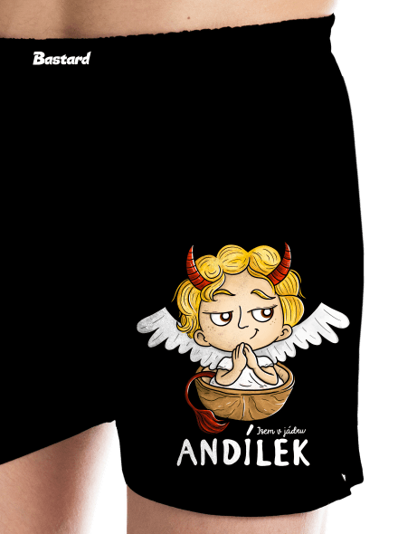 Andílek pánské trenky Black