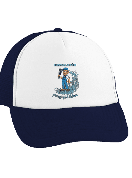 Instalatér pod tlakem kšiltovka truckerka French Navy cap