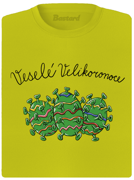 Veselé Velikoronoce dámské sportovní tričko Neon Yellow