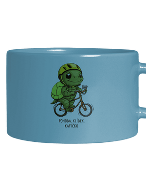 Pohoda, klídek hrnek makronka Blue Macaron