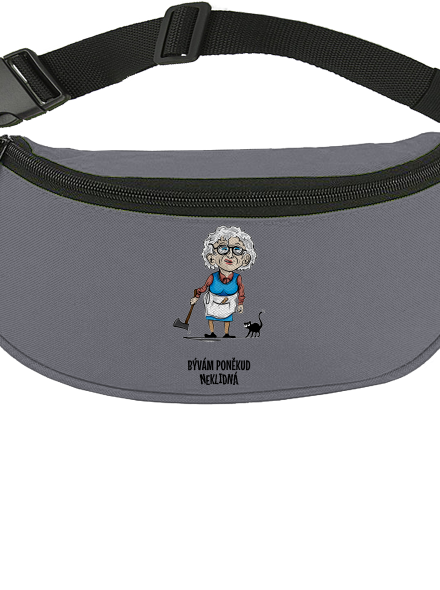 Neklidná - vlastní text ledvinka Graphite