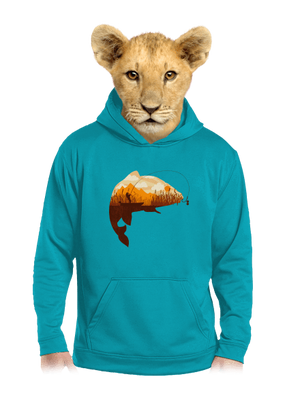 Kapitální úlovek dětská mikina klokanka Hawaiian Blue