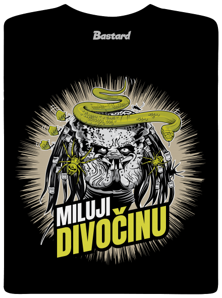 Miluji divočinu pánské dlouhý rukáv Black