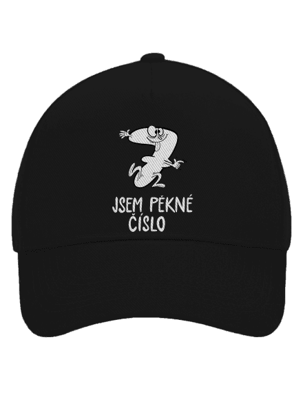 Jsem pěkné číslo kšiltovka baseballka Black