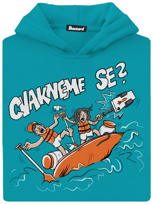 Cvakneme se dětská mikina klokanka Hawaiian Blue